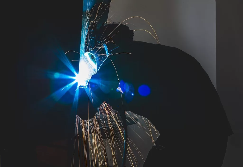 welding, sparks, engineering, working, welder, industry, worker, metal, factory, production, work, man, mask, steel, industrial, employee, workshop, equipment