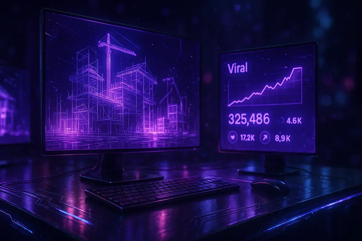 Como Criar Shorts Virais de Construção em Câmera Rápida com IA Gratuita